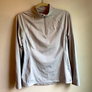 North Face quarter zip long sleeve dry fit top